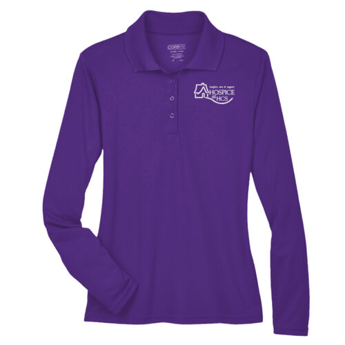 Ladies' Long-Sleeve Piqué Polo (Hospice) Thumbnail